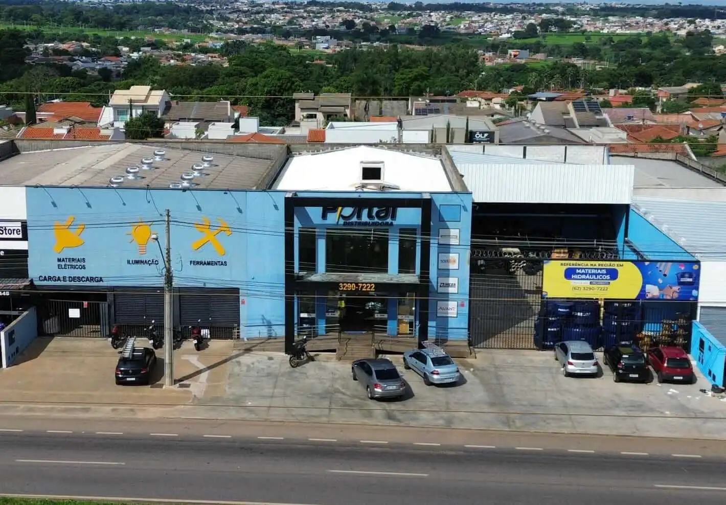 Portal Distribuidora de Materiais Elétricos vista aérea